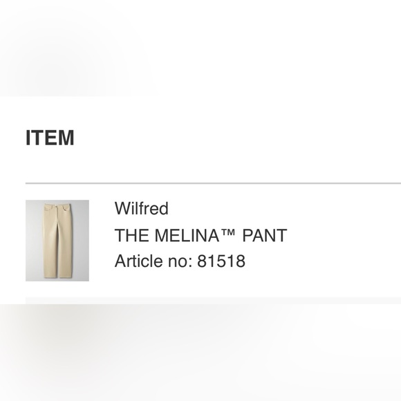 Aritzia MELINA leather pants - Picture 3 of 3